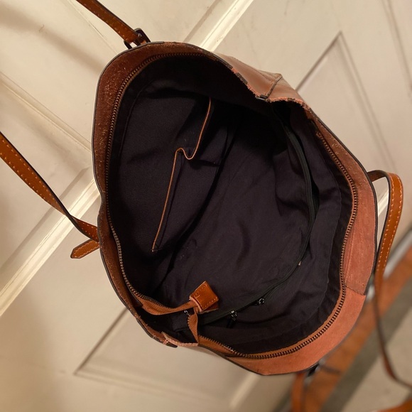 Brown Leather Tote Bag - Picture 3 of 6